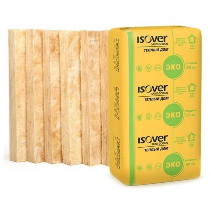 Утеплитель Isover Изовер Тёплый Дом Плита 50х610х1170 в Сертолово